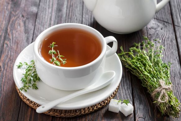 Use of tea with thyme to increase male potency